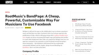 
                            4. RootMusic's BandPage: A Cheap, Powerful, Customizable Way For ...