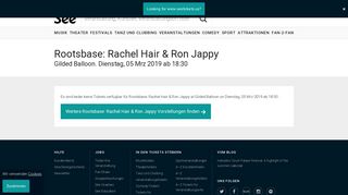 
                            11. Rootsbase: Rachel Hair & Ron Jappy Gilded Balloon Basement ...
