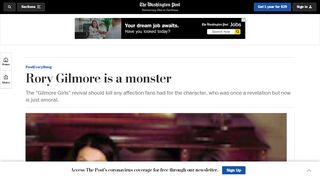 
                            7. Rory Gilmore is a monster - The Washington Post