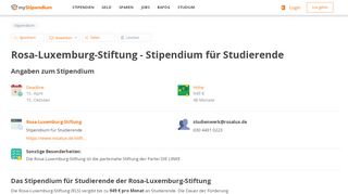
                            5. Rosa-Luxemburg-Stiftung - Stipendium für Studierende ...