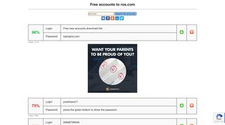 
                            13. ros.com - free accounts, logins and passwords
