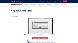 
                            6. Rosenberger Telematics - LOGIN - Telematikportal