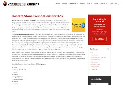 
                            8. Rosetta Stone Foundations for K-12 - United Digital Learning