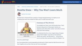 
                            11. Rosetta Stone Reviews - Why It Doesn't Work. - Language101.com