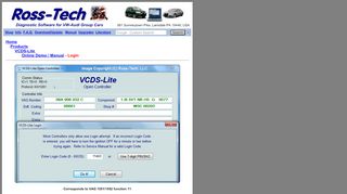 
                            2. Ross-Tech: VCDS-Lite Manual: Login