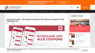 
                            2. Rossmann App » 10% Rabatt auf alles und alle Coupons | Februar 2019