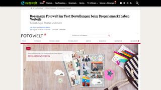 
                            6. Rossmann Fotowelt im Test: Bestellungen beim Drogeriemarkt haben ...