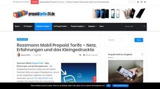 
                            7. Rossmann Mobil Prepaid Tarife – Netz, Erfahrungen und das ...