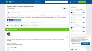 
                            4. Rossmann und 10 % Coorperate Benefits Gutschein - mydealz.de