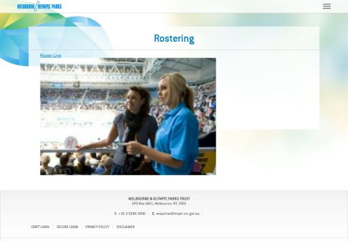 
                            13. Rostering - Melbourne & Olympic Parks