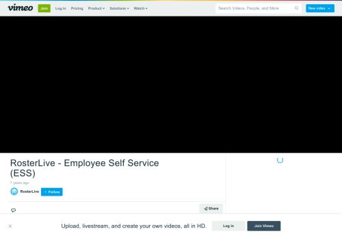 
                            6. RosterLive - Employee Self Service (ESS) on Vimeo