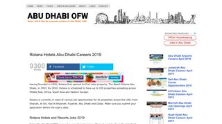 
                            4. Rotana Hotels Abu Dhabi Careers February 2019 | Abu Dhabi OFW