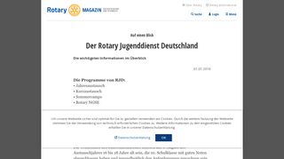 
                            7. Rotary Magazin Artikel: Auf einen Blick - Der Rotary Jugenddienst ...