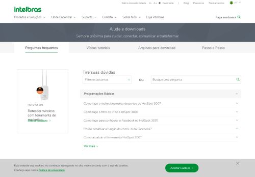 
                            12. Roteador wireless com check-in no Facebook | HotSpot 300 | Intelbras