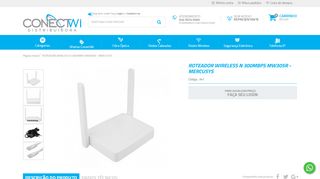 
                            11. ROTEADOR WIRELESS N 300MBPS MW305R - MERCUSYS