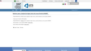 
                            3. Roteiro para criação do login único do novo Portal UFGNET - dp@ufg.br