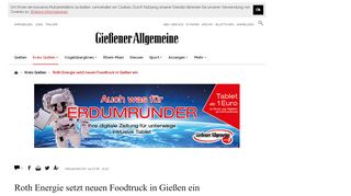 
                            4. Roth Energie setzt neuen Foodtruck in Gießen ein | Gießener ...