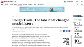 
                            12. Rough Trade: The label that changed music history | The Independent