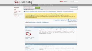 
                            8. Roundcube - Fehlerhaft Installation ? - Seite 2 - LiveConfig
