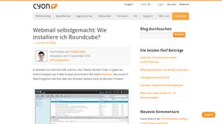 
                            3. Roundcube installieren: Webmail einfach selbstgemacht - Cyon