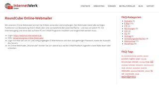 
                            2. RoundCube Online-Webmailer - InternetWerk GmbH