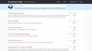 
                            6. Roundcube Plugins The Official Plugin Repository