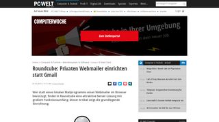 
                            1. Roundcube: Privaten Webmailer einrichten statt Gmail - PC-WELT