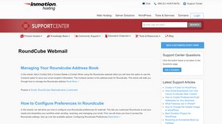 
                            4. RoundCube Webmail | InMotion Hosting