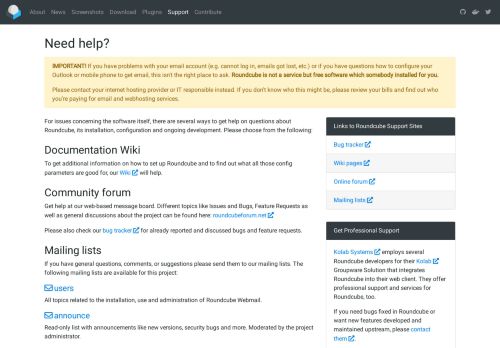 
                            3. Roundcube Webmail Support