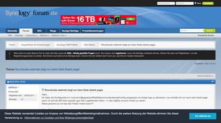 
                            2. Roundcube webmail zeigt nur leere Seite (blank page) - Synology-Forum