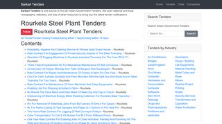 
                            9. Rourkela Steel Plant Tenders - Indian Government Tenders, Sarkari ...