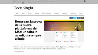 
                            8. Rousseau, la prova della nuova piattaforma del M5s: un salto in avanti ...