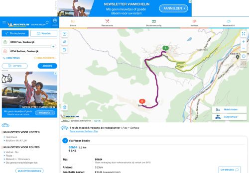 
                            12. Route Fiss - Serfaus - afstand, tijd en kosten – ViaMichelin