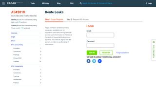 
                            13. Route Leaks: AS42018 HOSTBASKET-BACKBONE — Radar by Qrator
