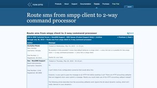 
                            5. Route sms from smpp client to 2-way command processor