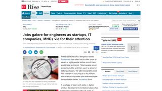 
                            13. routematic: Jobs galore for engineers as startups, IT companies ...