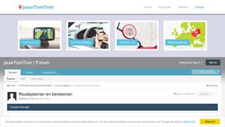 
                            13. Routeplanner en berekenen - TomTom allerlei - jouwTomTom | Forum