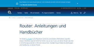 
                            2. Router Anleitungen und Handbücher: Hilfe im o2 Service ansehen