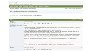 
                            13. Router Arris Touchstone TG2492 Multimedia (Strona 1) — Inne ...