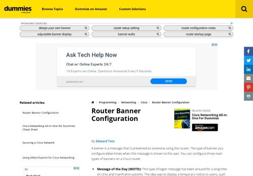 
                            10. Router Banner Configuration - dummies