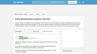 
                            11. Router Benutzername vergessen. Was nun? (Computer, Technik ...