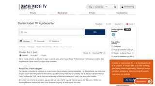 
                            7. Router fra 3. part - Dansk Kabel TV Kundecenter