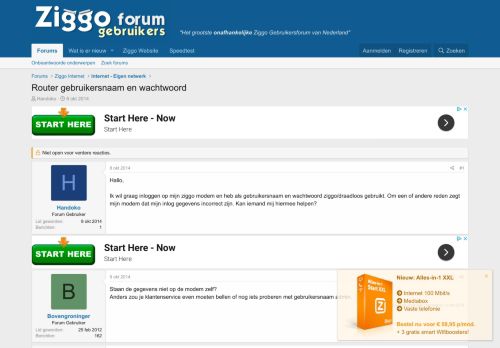 
                            5. Router gebruikersnaam en wachtwoord | Ziggo Gebruikersforum