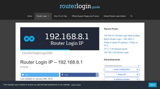 
                            10. Router Login IP - 192.168.8.1 - Router Login Guide
