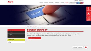 
                            10. Router Support | ACTCORP - ACT Fibernet