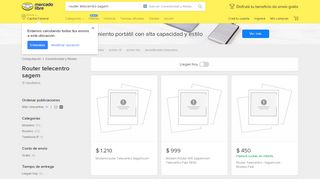 
                            11. Router Telecentro Sagem - Conectividad y Redes en Mercado Libre ...