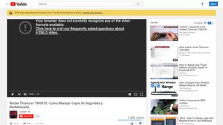 
                            11. Router Thomson TWG870 - Como Realizar Copia De Seguridad y ...