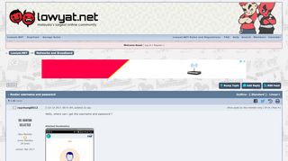 
                            7. Router username and password - Lowyat Forum - Lowyat.NET