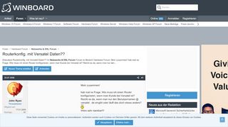 
                            7. Routerkonfig. mit Versatel Daten?? - Winboard.org