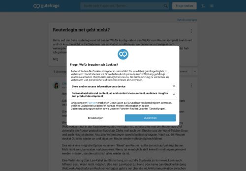 
                            8. Routerlogin.net geht nicht? (Internet, WLAN, Router) - Gutefrage